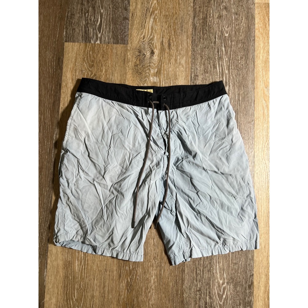 J Crew Swim Trunks Shorts Men's Size 30 Blue Black Waist Board Shorts